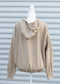 HALF ZIP HOODIE-TAUPE